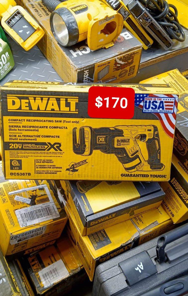 DEWALT 20V Max XR Cordless Brushless Compact Reciprocating Saw (Tool-Only)  for Sale in San Bernardino, CA OfferUp