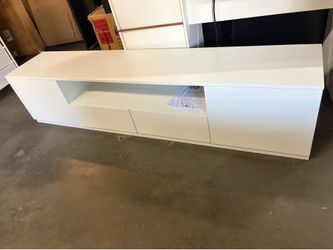 78.7" Modern TV Stand for 55/65/75/ inch TVs, Media Console Table with Large Drawers Storage ,White