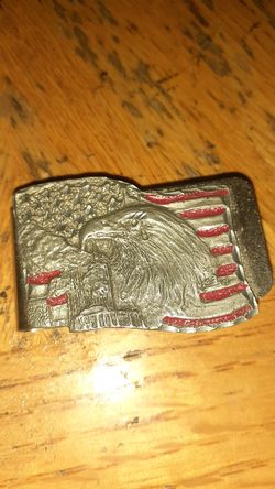 Pewter AMERICAN Eagle Money Clip