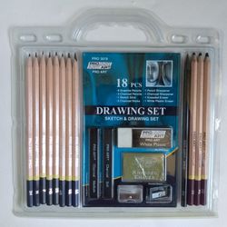 Pro Art Sketch & Draw Pencil 18 Piece Set Charcoal Drawing