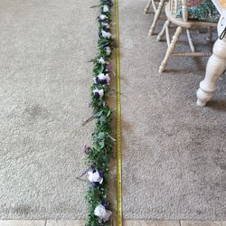 2 Artificial Flower Garland wreaths for table decor

Condition is used twice
$130 for longest wreath
$120 for shorter

Measurement of each arrangement