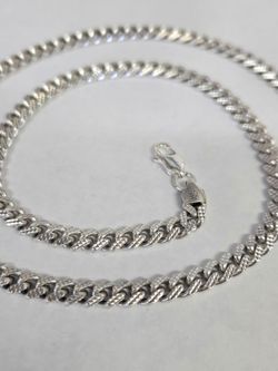 925 Silver Cuban Chain 22"