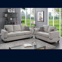 Brand New Sofa Set 
Polyfiber Fabric 
White Wash, Brown or Blue Grey
$559 + Tax
FREE LOCAL DELIVERY & SET UP
ORDER HERE PAY UPON DELIVERY
ONLINE SALES