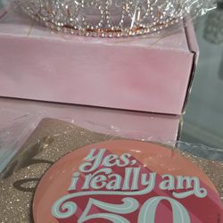 New 50th Tiara Gift Set