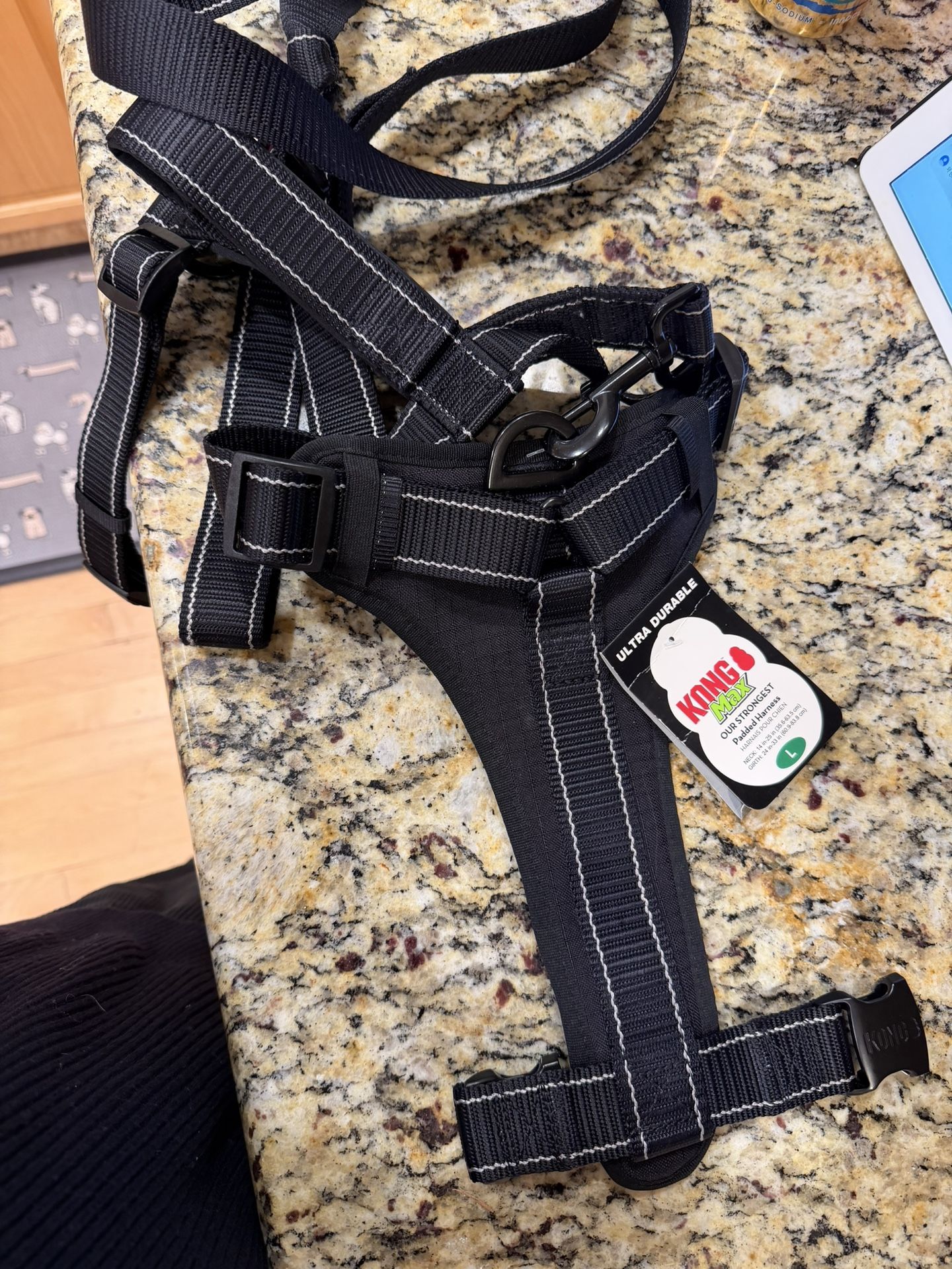 New - Large KONG Max Ultra Padded Chest Plate Dog Harness