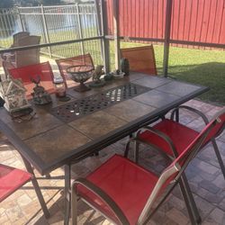 Patio Table / 6 Chairs / $150 For All 