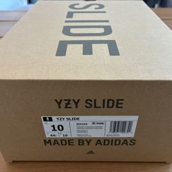 Adidas Yeezy Slides Dark Onyx ID5103 Men's Size 10 Brand New
