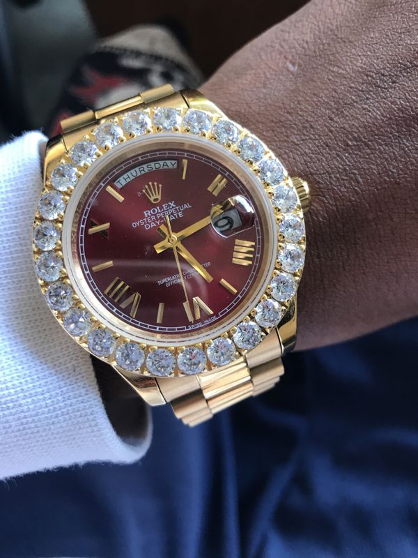 Rolex watch red face for Sale in Moreno Valley, CA - OfferUp