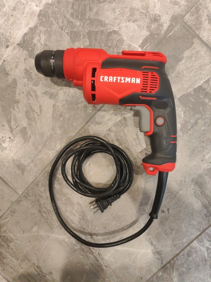 CRAFTSMAN CMED731 3/8” Corded Drill, 7 Amp Variable Speed Heavy-Duty Works Great