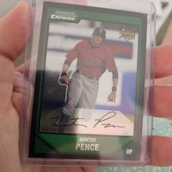 Houston Astros Hunter Pence 07 Bowman Chrome Rookie Baseball Card 