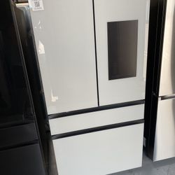 White Glass 4-Door French Door Refrigerator With Family Hub - 29 Cu. Ft.