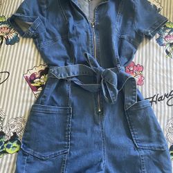 Brand New Denim Romper