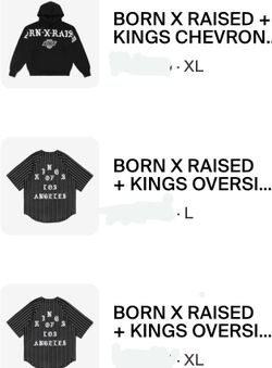 Born X Raised LA KINGS PINSTRIPE JERSEY AND CHEVRON HOODIE