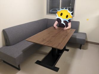 Table and booth