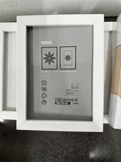 Bulk Lot Of 17 IKEA Ribba 5x7 Frames. White. 1 Birch Effect