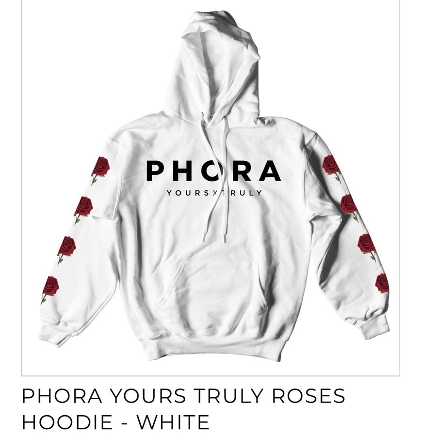 Phora hoodies with roses cheap