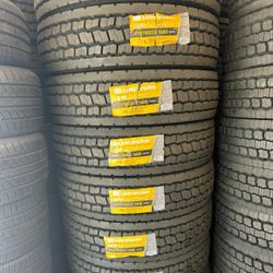 295/75R22.5 LAND GOLDEN SET OF 8 TRUCK TIRES FOR SALE AT SPECIAL.WE FINANCE NO CREDIT NEEDED💥