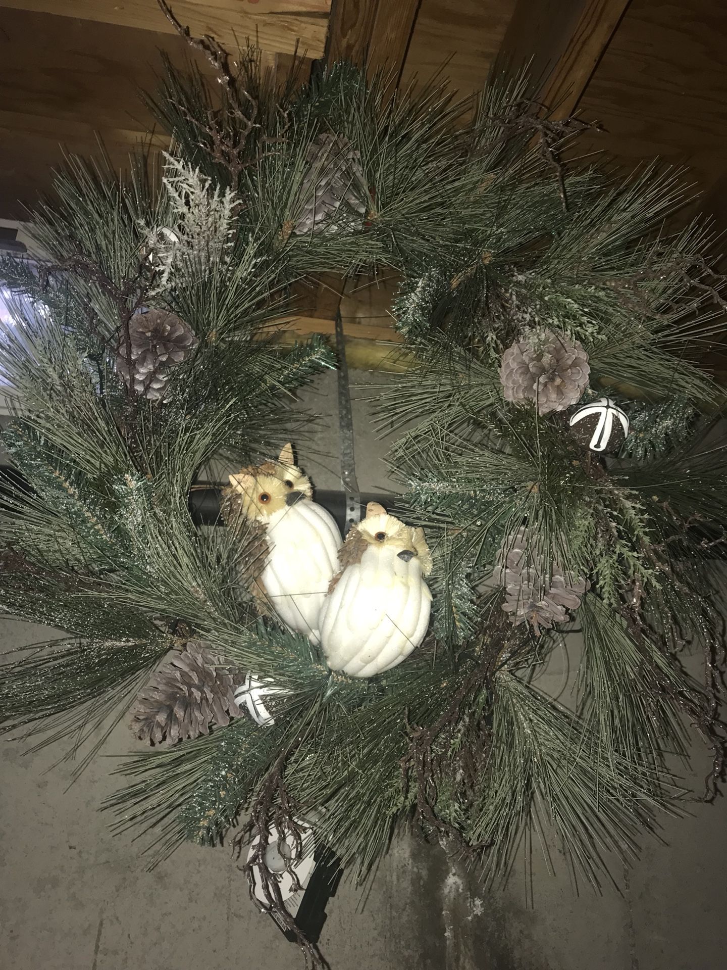 Pre-lit Christmas wreaths