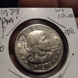Extremely RARE US Coin (1979)"RPM"?Susan B. Anthony Dollar. Uncirculated. Multiple errors.