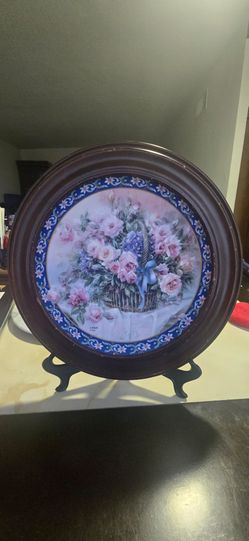 Lena Liu "Roses" Collector Plate - 1992 W.S. George Vintage