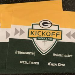 2 New Green Bay Packers Rally Towels Lot In Game Souvenirs