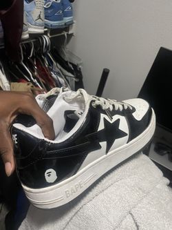 Bapesta Shoes Black & White
