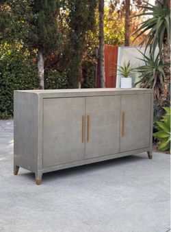 Restoration Hardware RH Graydon Shagreen Sideboard Credenza TV Stand