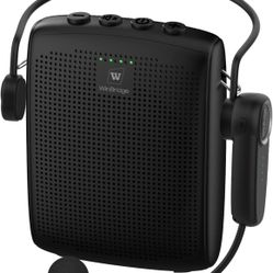  Bluetooth Voice Amplifier for Teachers, Wireless Voice Amplifier with Bluetooth Headset Microphone, Portable Megaphone Speaker Headset Syste