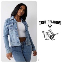 True Religion Jimmy women’s distressed denim jacket (M)
