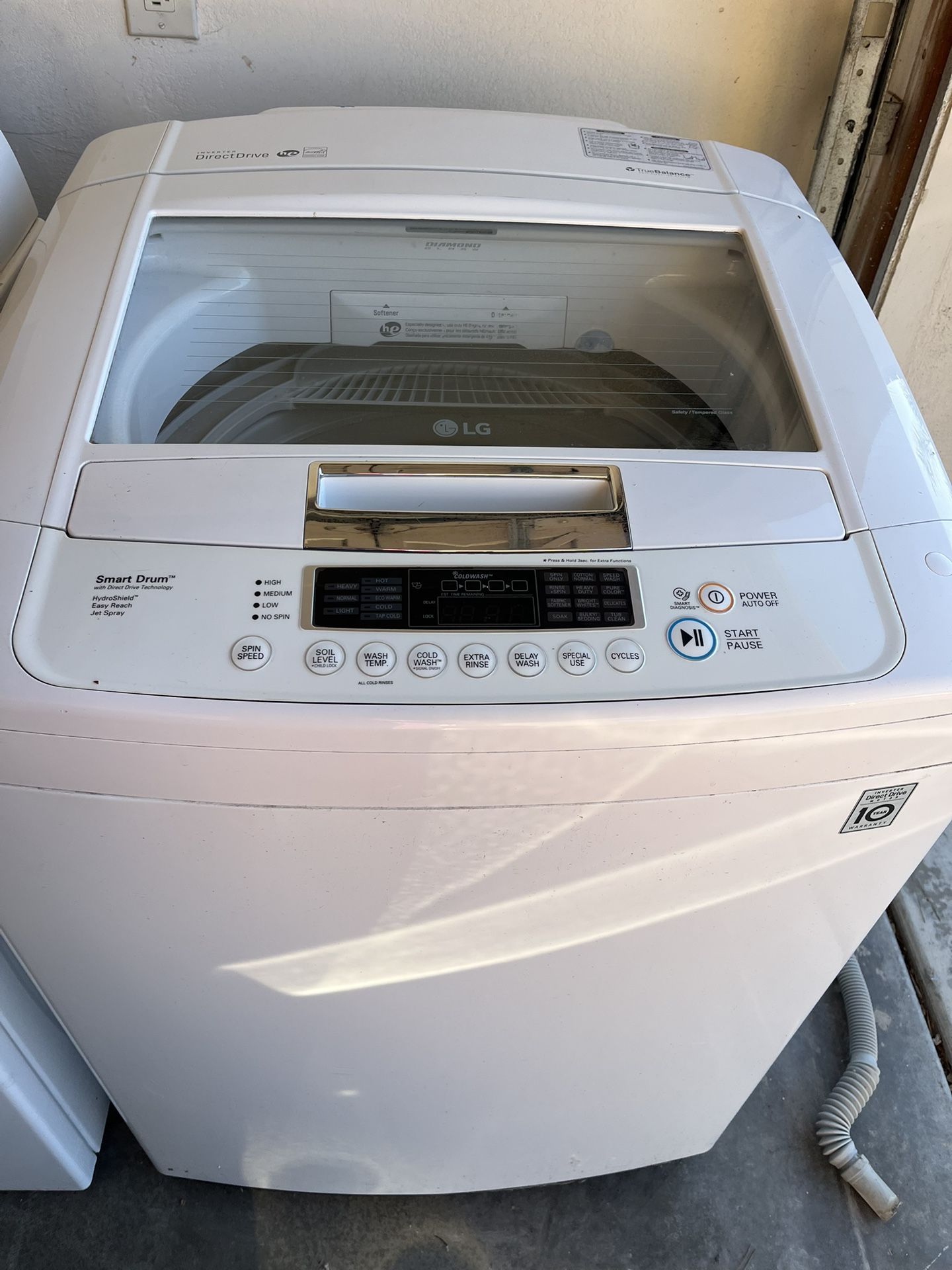 LG SmartDrum Washer + Whirlpool Dryer Combo