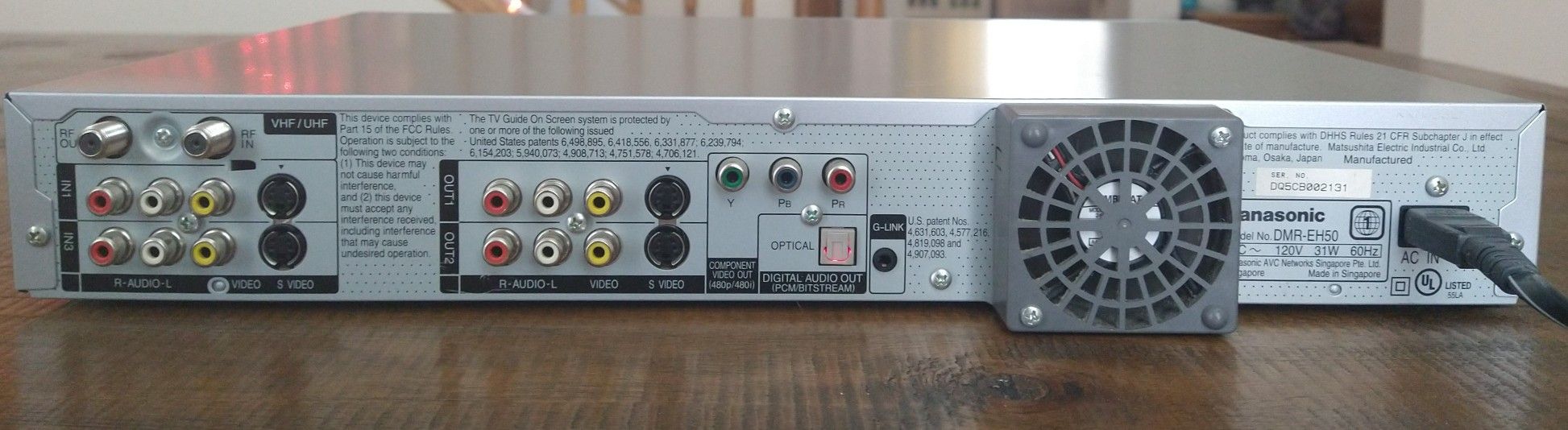 The Panasonic DMR EH50, Receiver and Amplifier , Working Great