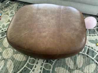 Leather Ottoman – Ferguson Copeland Ltd. (Tobacco Finish)