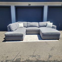 Costco Grey Sectional Couch With Ottoman 
