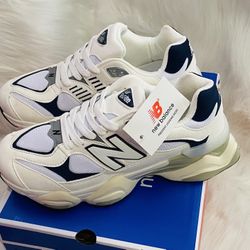 New Balance 9060 “White Navy” Men’s & Women’s Sneakers – Classic Chunky Running Shoes (Brand New in Box) 