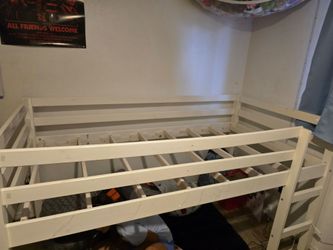 Twin bed with mattress