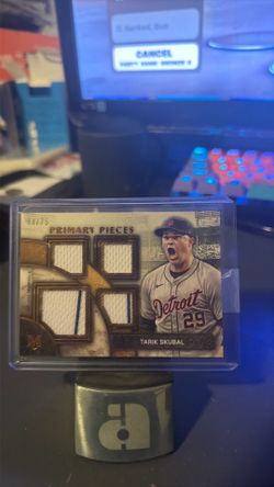 2025 Topps Museum Collection Single-Player Primary Pieces Quad Relics Tarik /75