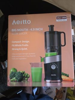 Aeitto  big mouth 4.9 lnch slow juicer