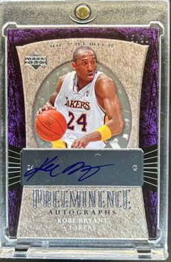 Upper Deck Kobe auto #/50 Lakers
