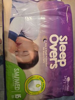 Cuties SleepOvers Pull-Ups, 15 count (38–65 lbs /17–30 kg)