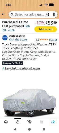 Truck cover