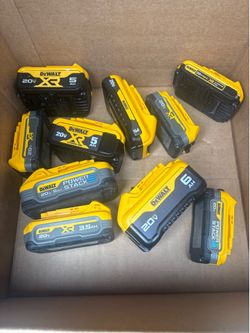 10 batteries dewalt