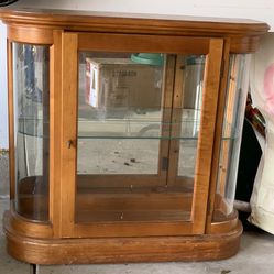 All Wooden Curio Cabinet