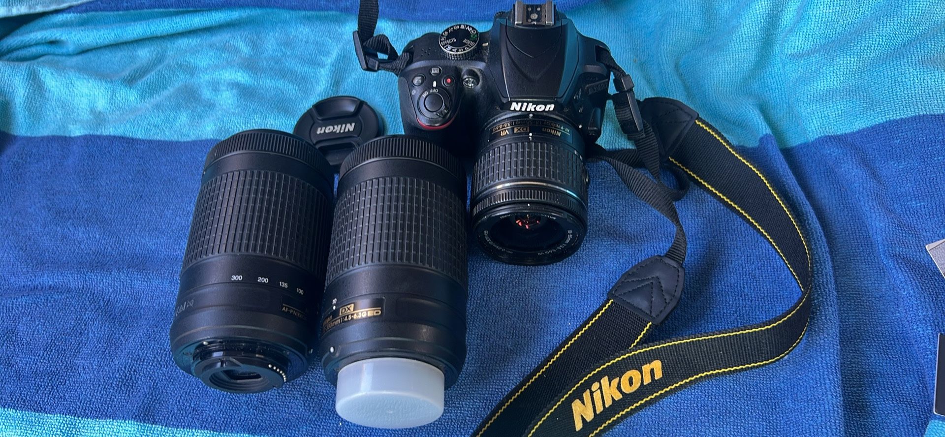Nikon D3400 and two 300mm Lenses
