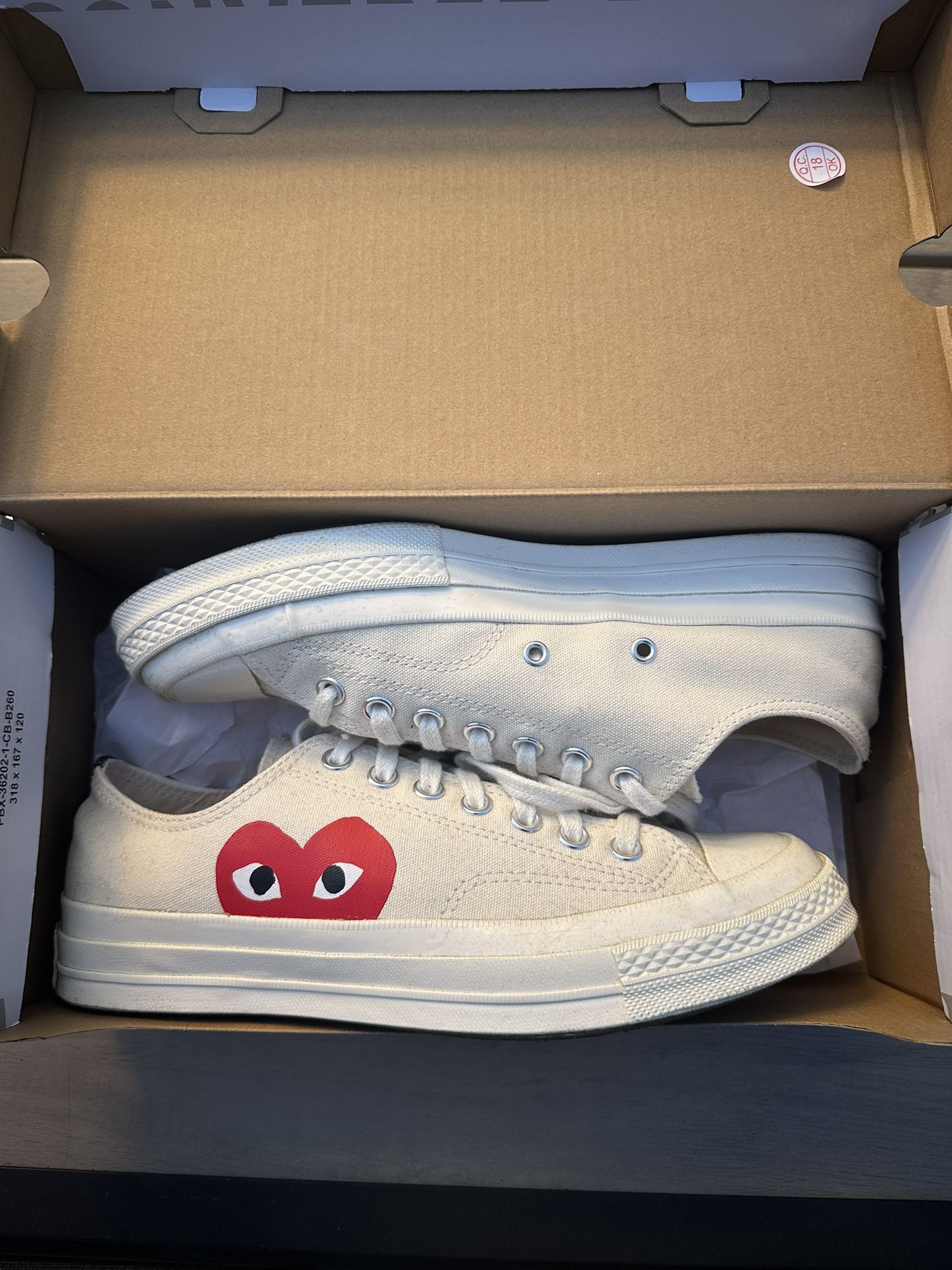 Converse Comme Des Garçons PLAY White