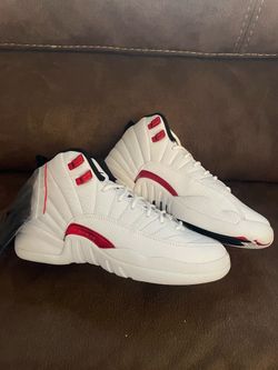 Nike Air Jordan 12 Retro GS "Twist" White Red 153265-106 Size 6Y men’s 7.5 women