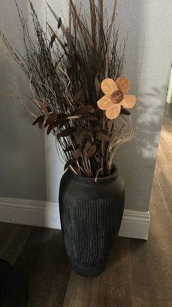 Vase with dried twigs