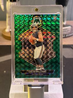2024 Panini Mosaic - Rookies Caleb Williams #301 Green Mosaic Prizm (RC)
