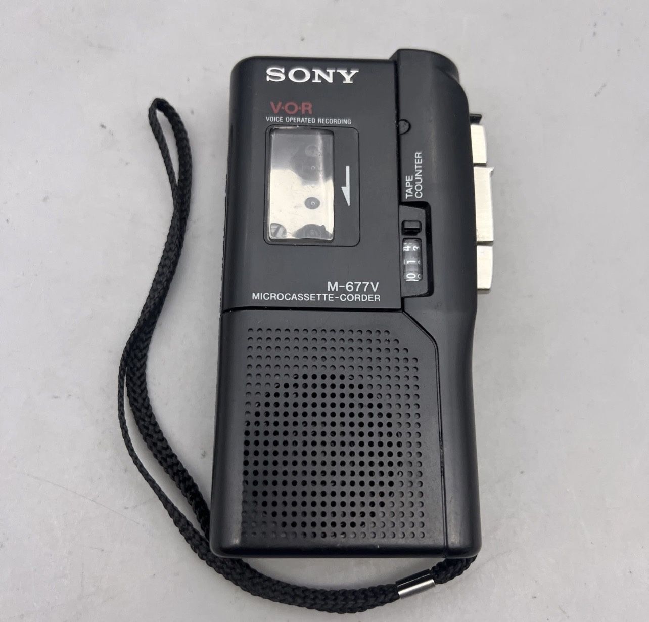 Sony M-677V VOR Microcassette-Corder Handheld Voice Recorder I09 Untested