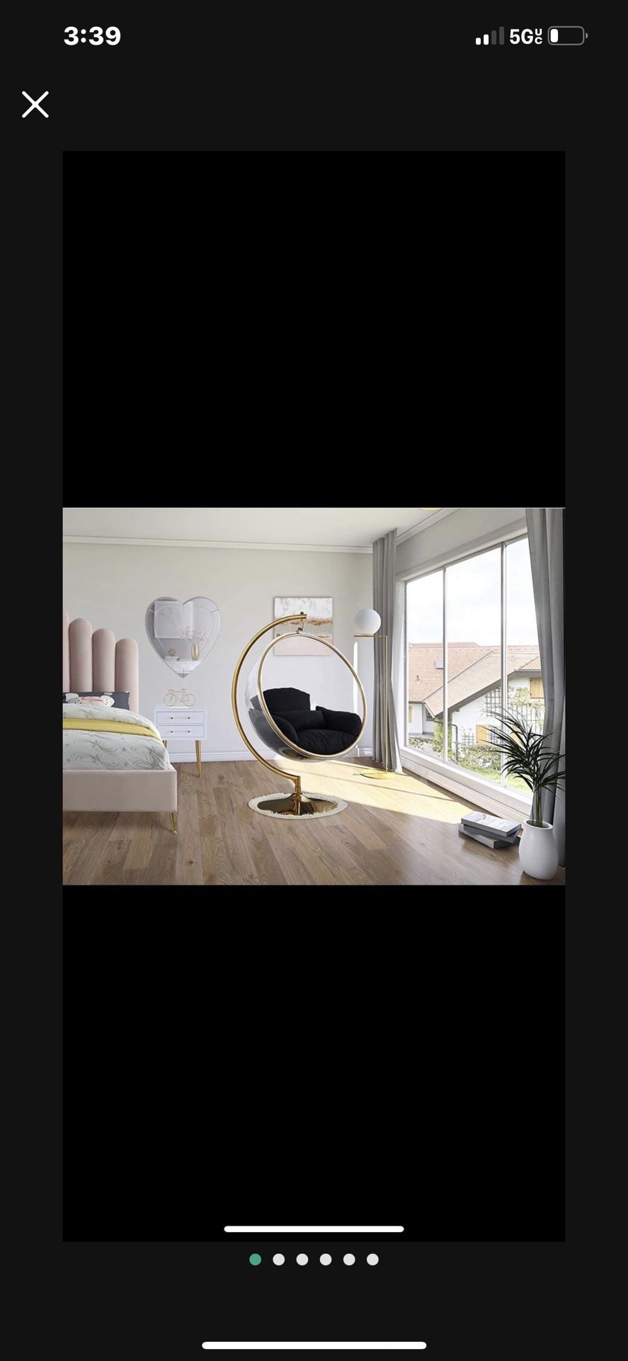 Meridian Furniture Luna Swing Chair