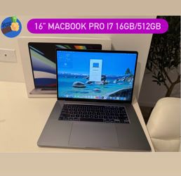 Apple MacBook Pro 16” (2019) | Intel Core i7 | 16GB RAM | 512GB SSD | Box & Charger Included⭐️